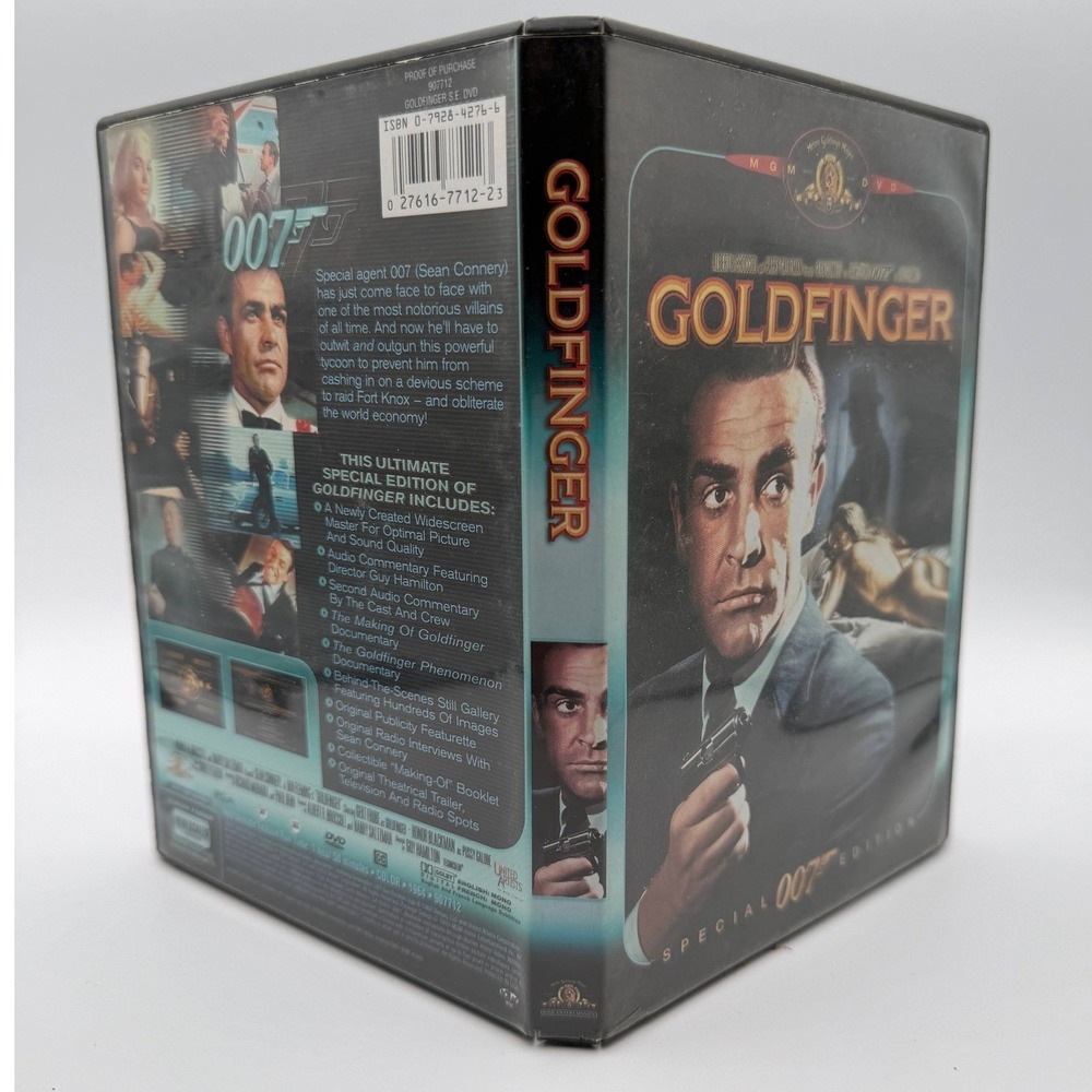 James Bond 007 Goldfinger Special Edition DVD Sean Connery 1999 MGM Widescreen - Picture 4 of 5